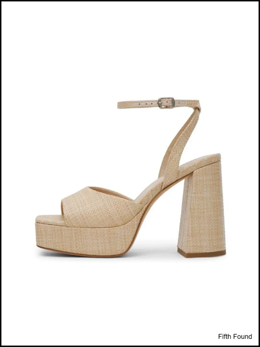 Platform Heels for Women Chunky Heel Open Toe Ankle Strap Sandals